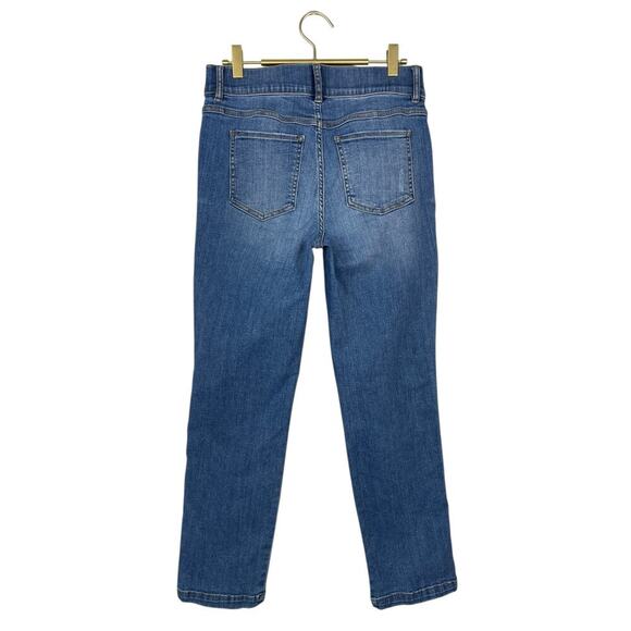 Spanx Straight-Leg Ankle Jeans Blue Medium Pull-On High Rise Casual 20356R - Picture 8 of 13
